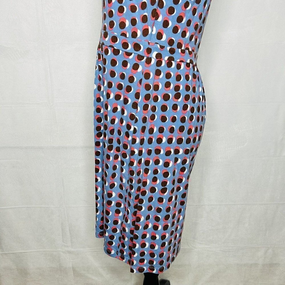 Boden Sleeveless Knit Shift Dress Sz 8P Petite Multicolor Dotted Print - Picture 7 of 10